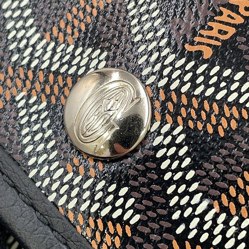 ゴヤール トートバッグ サンルイPM PVC レザー STLOUIPMLTY01CL01P GOYARD ポーチ付き 黒 ヘリンボーン