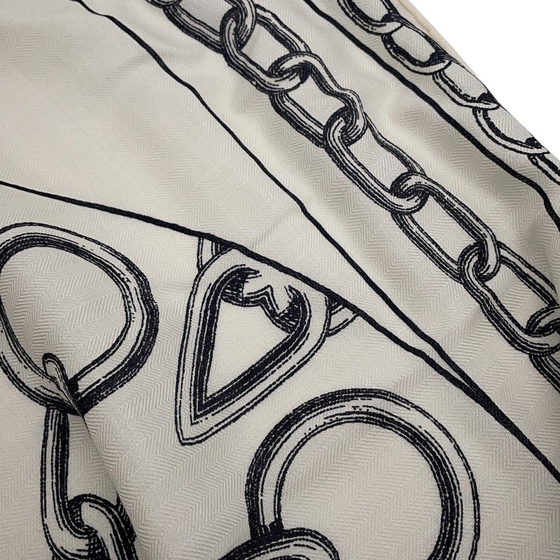 エルメス ストール カレ140 カレジェアン カレイドスコープ・エフェクト HERMES カシミヤ シルク 2024秋冬