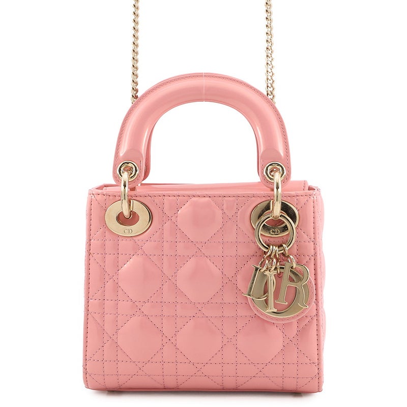 クリスチャン・ディオール ハンドバッグ カナージュ レディディオール ミニ パテント M0505OWCB 2way