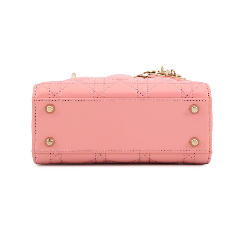 クリスチャン・ディオール ハンドバッグ カナージュ レディディオール ミニ パテント M0505OWCB 2way