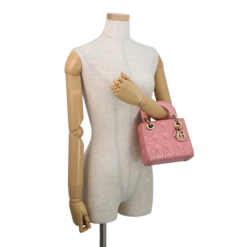 クリスチャン・ディオール ハンドバッグ カナージュ レディディオール ミニ パテント M0505OWCB 2way