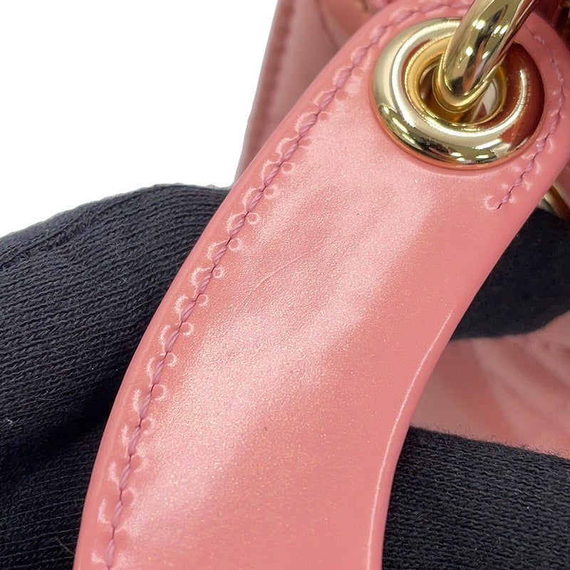 クリスチャン・ディオール ハンドバッグ カナージュ レディディオール ミニ パテント M0505OWCB 2way