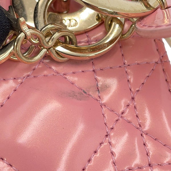 クリスチャン・ディオール ハンドバッグ カナージュ レディディオール ミニ パテント M0505OWCB 2way