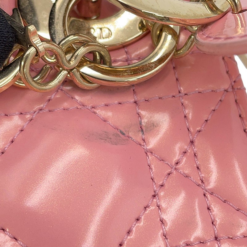 クリスチャン・ディオール ハンドバッグ カナージュ レディディオール ミニ パテント M0505OWCB 2way
