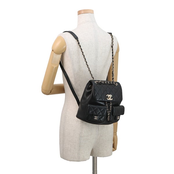 シャネル リュック マトラッセ ココマーク スモール キャビアスキン AS3860 CHANEL バッグ バックパック 黒