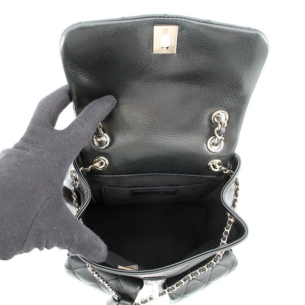 シャネル リュック マトラッセ ココマーク スモール キャビアスキン AS3860 CHANEL バッグ バックパック 黒