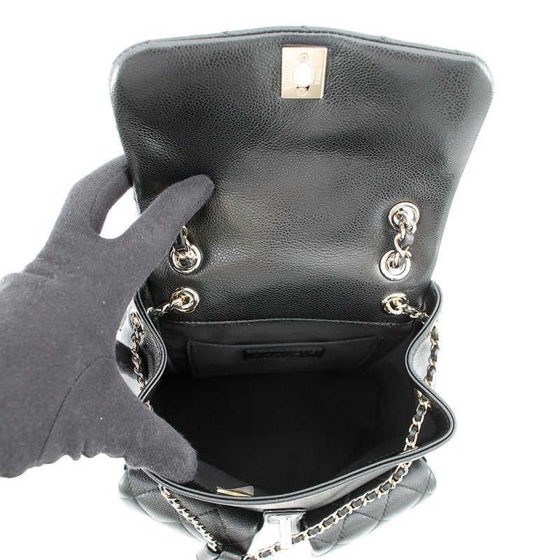 シャネル リュック マトラッセ ココマーク スモール キャビアスキン AS3860 CHANEL バッグ バックパック 黒