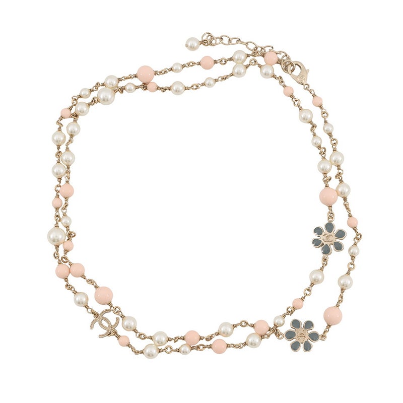 シャネル ロングネックレス ココマーク フェイクパール B18V CHANEL