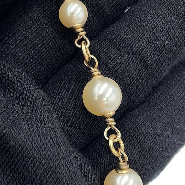 シャネル ロングネックレス ココマーク フェイクパール B18V CHANEL