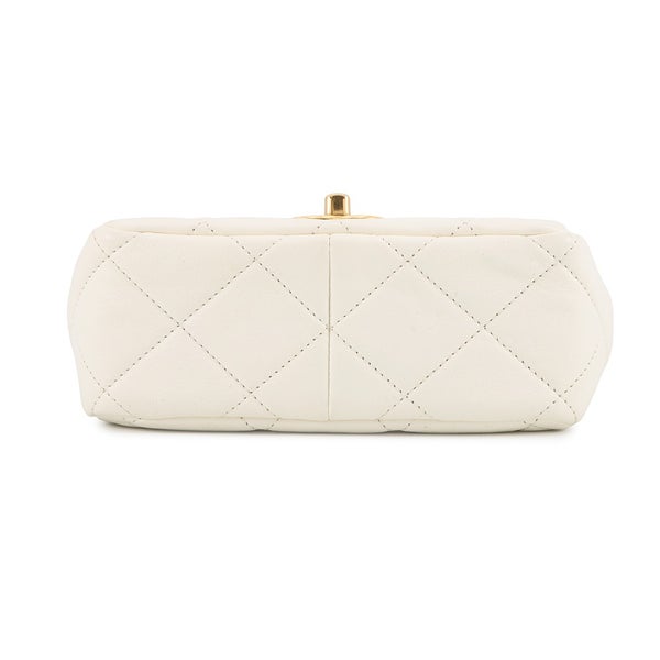 シャネル チェーンショルダーバッグ マトラッセ ココマーク カーフレザー AS3450 白