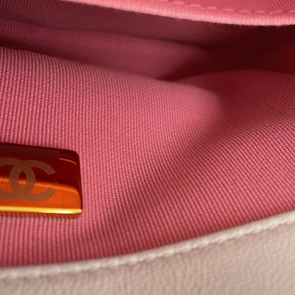 シャネル チェーンショルダーバッグ マトラッセ ココマーク カーフレザー AS3450 白