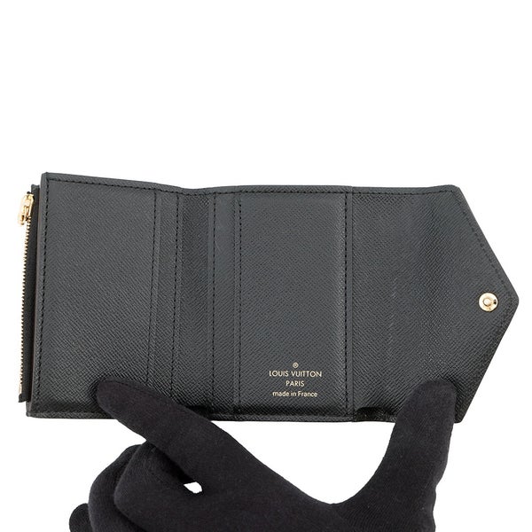 ルイヴィトン 三つ折り財布 モノグラム/モノグラム・リバース ポルトフォイユ・ゾエ M80725 LOUIS VUITTON ヴィトン 財布 黒