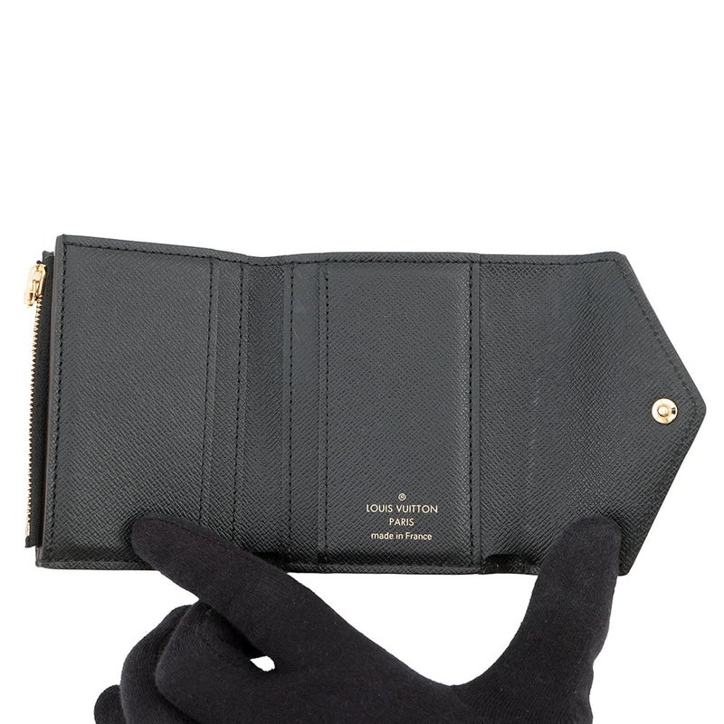 ルイヴィトン 三つ折り財布 モノグラム/モノグラム・リバース ポルトフォイユ・ゾエ M80725 LOUIS VUITTON ヴィトン 財布 黒