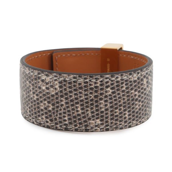 エルメス ブレスレット コリエ・ド・シアン 24 オンブレ/ゴールド金具 リザードナチュラ W刻印 サイズT2