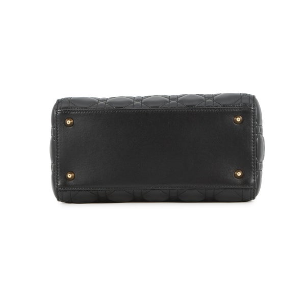 クリスチャン・ディオール ハンドバッグ レディディオール カナージュ CAL44550 ミディアム Christian Dior バッグ 2wayショルダーバッグ 黒