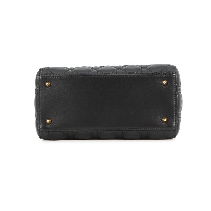 クリスチャン・ディオール ハンドバッグ レディディオール カナージュ CAL44550 ミディアム Christian Dior バッグ 2wayショルダーバッグ 黒