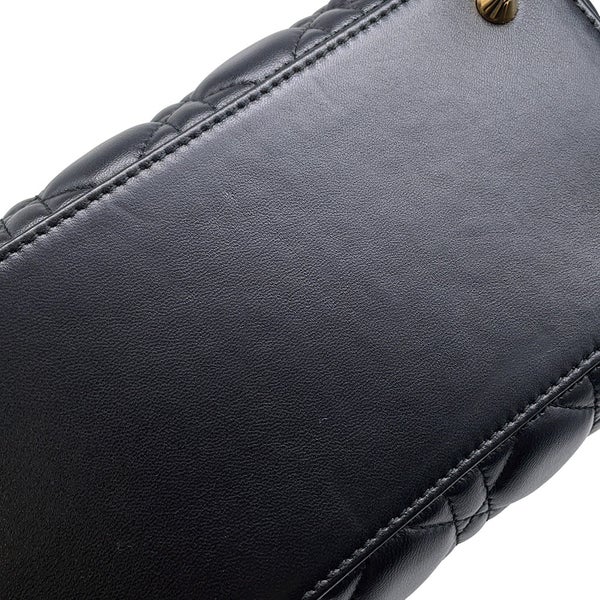 クリスチャン・ディオール ハンドバッグ レディディオール カナージュ CAL44550 ミディアム Christian Dior バッグ 2wayショルダーバッグ 黒