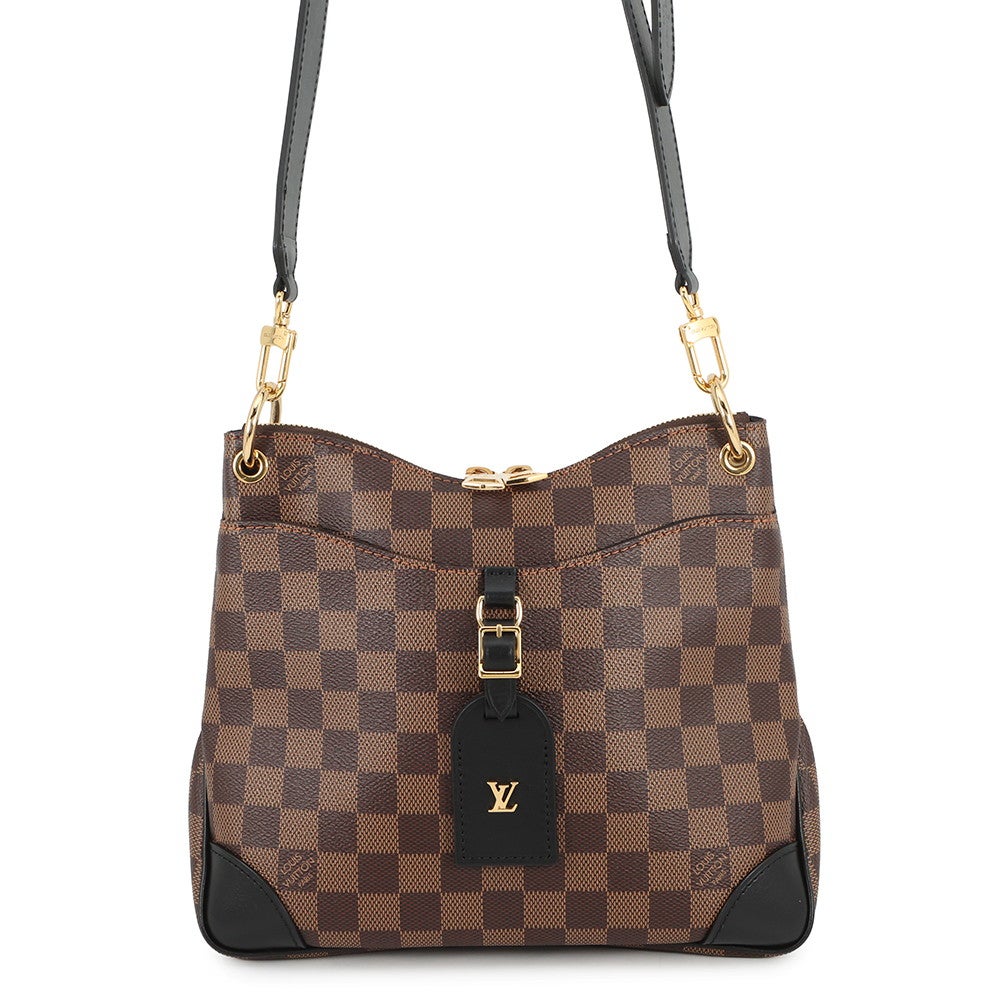Louis Vuitton ルイヴィトン ダミエ ショルダーバッグ ルイヴィトン ショルダーバッグ ダミエ・エベヌ オデオン NM PM N50064