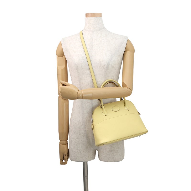 エルメス ハンドバッグ ボリード27 ジョーヌプッサン/シルバー金具 エプソン □R刻印 ２wayショルダー