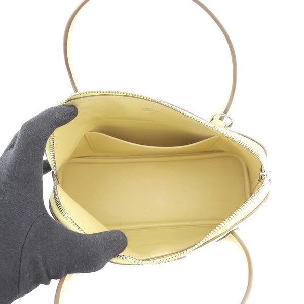 エルメス ハンドバッグ ボリード27 ジョーヌプッサン/シルバー金具 エプソン □R刻印 ２wayショルダー