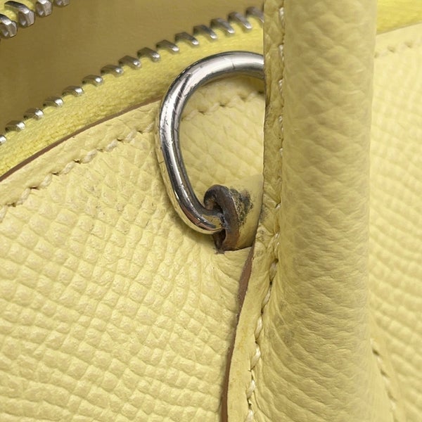 エルメス ハンドバッグ ボリード27 ジョーヌプッサン/シルバー金具 エプソン □R刻印 ２wayショルダー