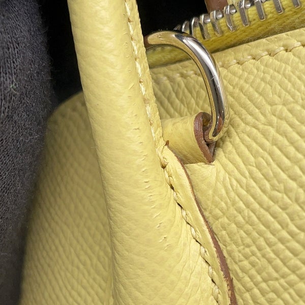 エルメス ハンドバッグ ボリード27 ジョーヌプッサン/シルバー金具 エプソン □R刻印 ２wayショルダー