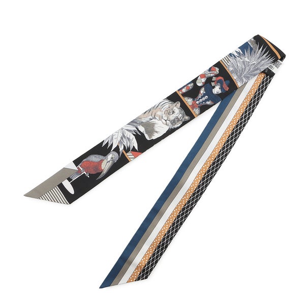 エルメス スカーフ ツイリー グラン・テアトル・ヌーヴォー Grand Theatre Nouveau HERMES シルク 2022年春夏 黒