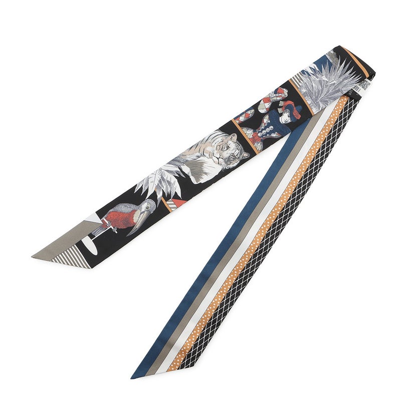 エルメス スカーフ ツイリー グラン・テアトル・ヌーヴォー Grand Theatre Nouveau HERMES シルク 2022年春夏 黒