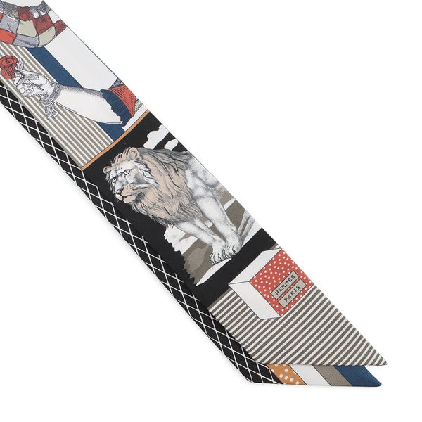 エルメス スカーフ ツイリー グラン・テアトル・ヌーヴォー Grand Theatre Nouveau HERMES シルク 2022年春夏 黒