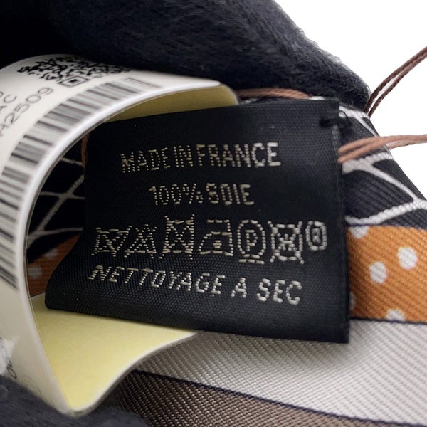 エルメス スカーフ ツイリー グラン・テアトル・ヌーヴォー Grand Theatre Nouveau HERMES シルク 2022年春夏 黒