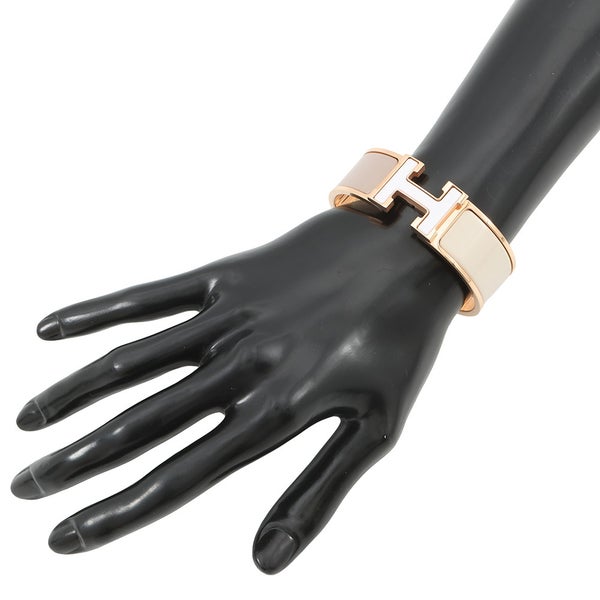 エルメス ブレスレット クリック H クリッククラックGM カラーブロック  システム/ピンクゴールド金具 アクセサリー