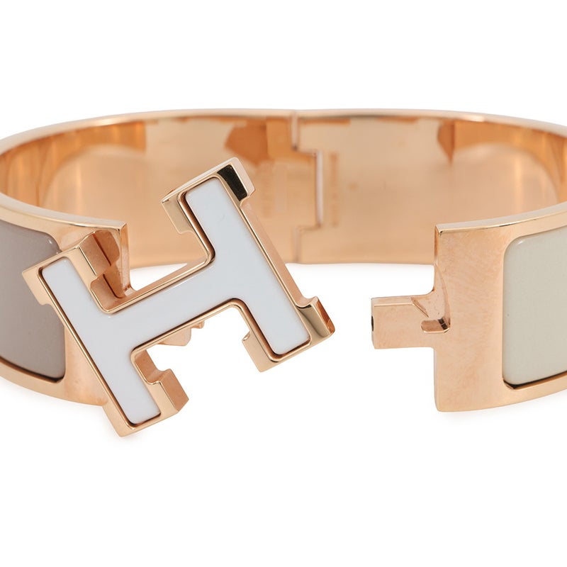 エルメス ブレスレット クリック H クリッククラックGM カラーブロック  システム/ピンクゴールド金具 アクセサリー