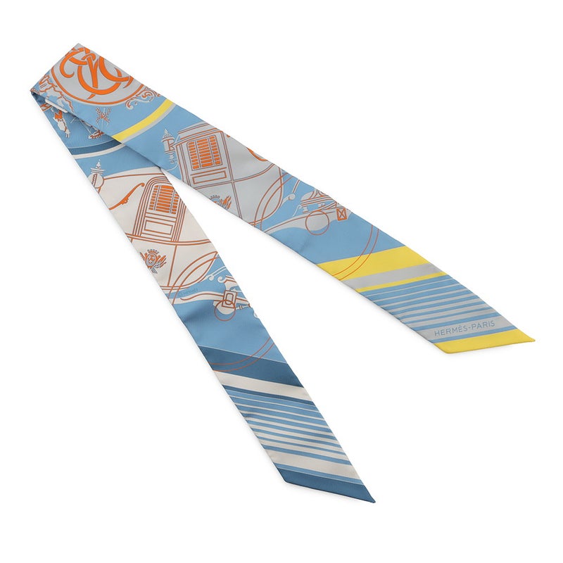 エルメス スカーフ ツイリー エクスリブリス EX-Libris HERMES シルクツイル 2021年秋冬