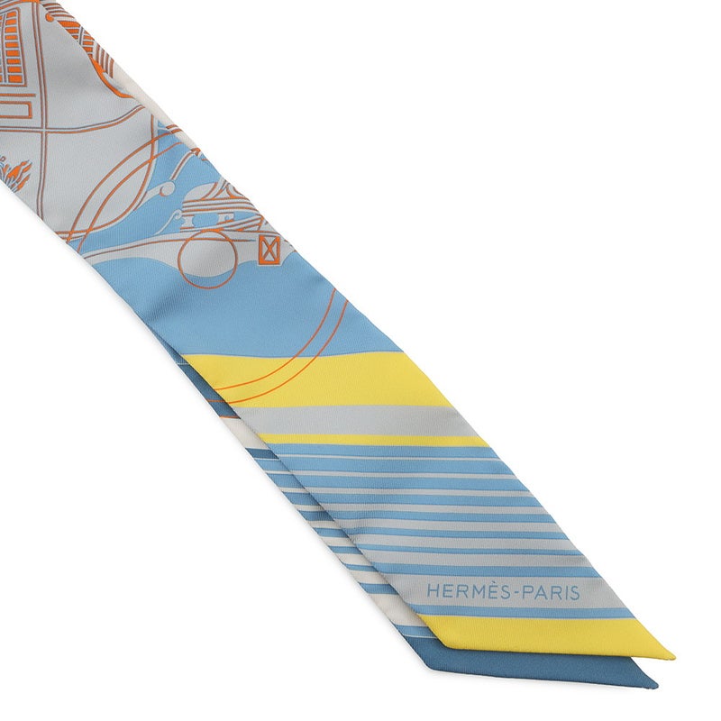 エルメス スカーフ ツイリー エクスリブリス EX-Libris HERMES シルクツイル 2021年秋冬