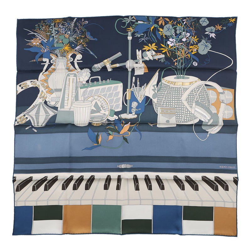 エルメス スカーフ カレ70 アン・ステュディオ EN STUDIO  HERMES シルク 2023年秋冬