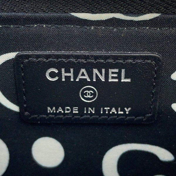 シャネル コインケース マトラッセ ココマーク キャビアスキン AP3836 フラグメント カードケース 黒