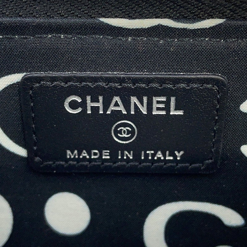 シャネル コインケース マトラッセ ココマーク キャビアスキン AP3836 フラグメント カードケース 黒