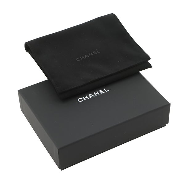 シャネル コインケース マトラッセ ココマーク キャビアスキン AP3836 フラグメント カードケース 黒