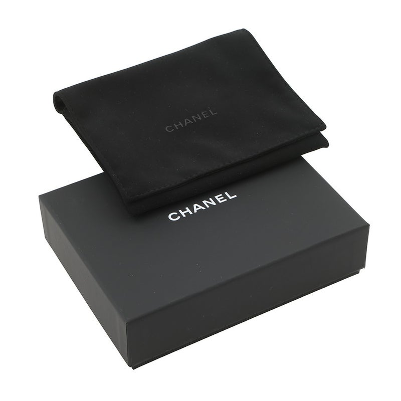 シャネル コインケース マトラッセ ココマーク キャビアスキン AP3836 フラグメント カードケース 黒