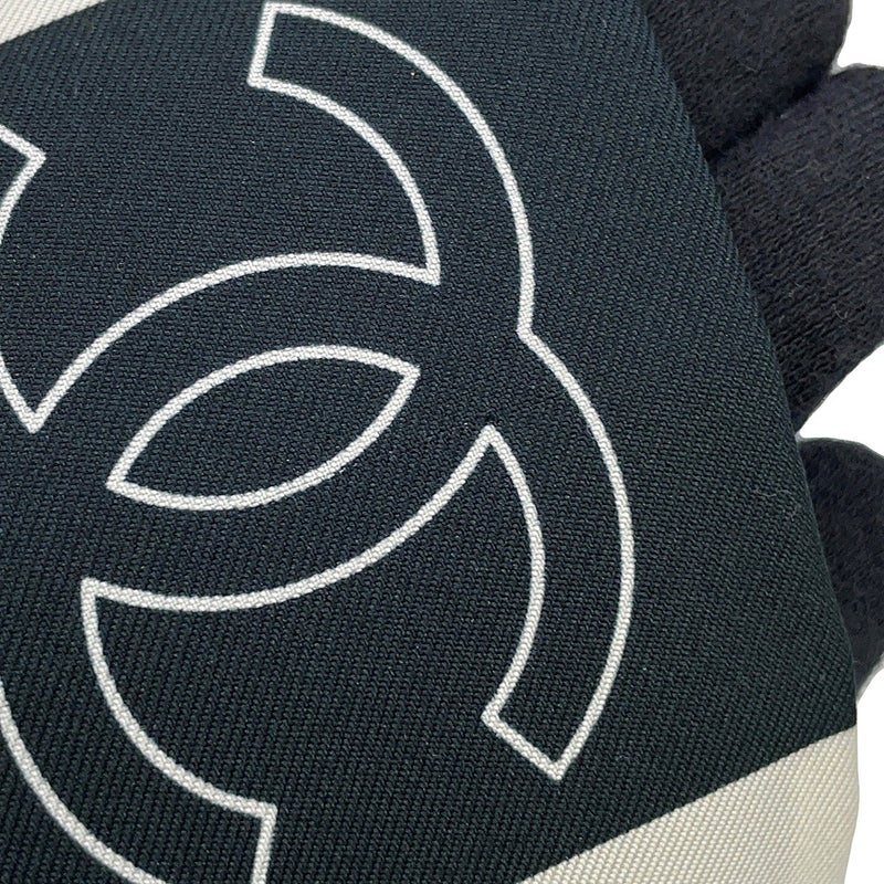 シャネル スカーフ ココマーク シルク CHANEL 白 黒