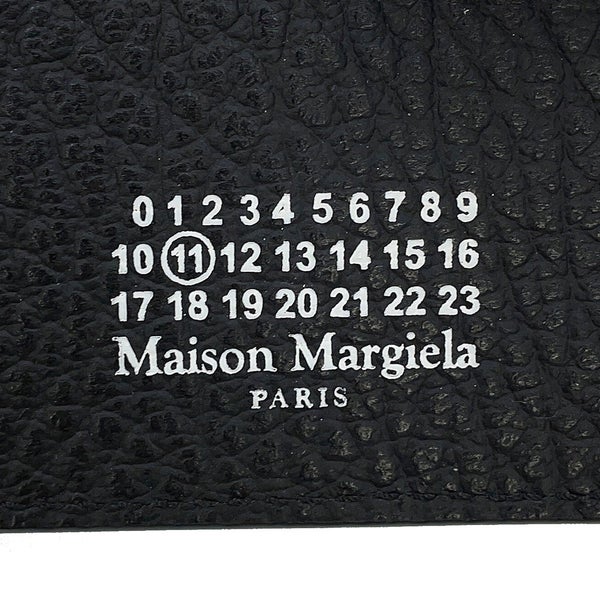 メゾンマルジェラ 二つ折り財布 4ステッチ ジップウォレット SA1VX0019P4455T8013 Maison Margiela 黒 フラグメントケース