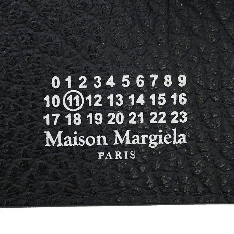 メゾンマルジェラ 二つ折り財布 4ステッチ ジップウォレット SA1VX0019P4455T8013 Maison Margiela 黒 フラグメントケース