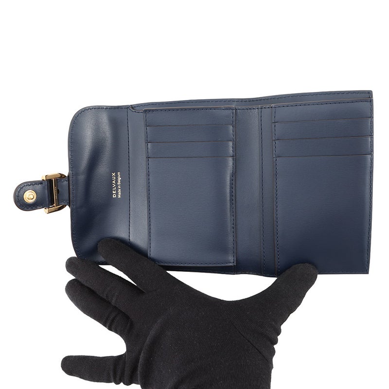 デルヴォー 三つ折り財布 ブリヨン コンパクトウォレット オペラカーフレザー AB0493AAM0AZBDO Delvaux デルボー