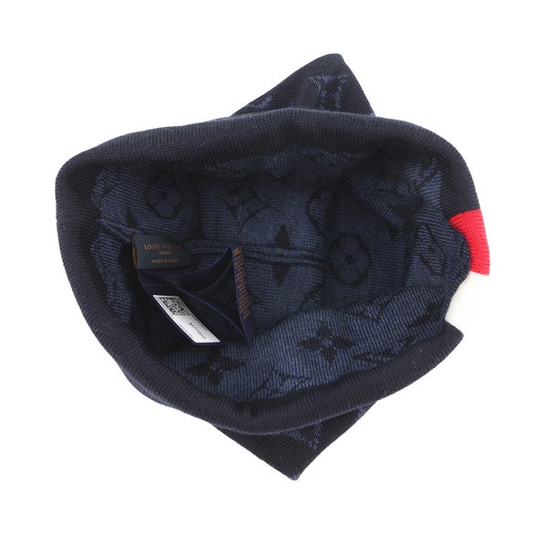 ルイヴィトン ニット帽 ボネ・LV バーシティ モノグラム ウール100% サイズS M77955 LOUIS VUITTON ヴィトン 帽子