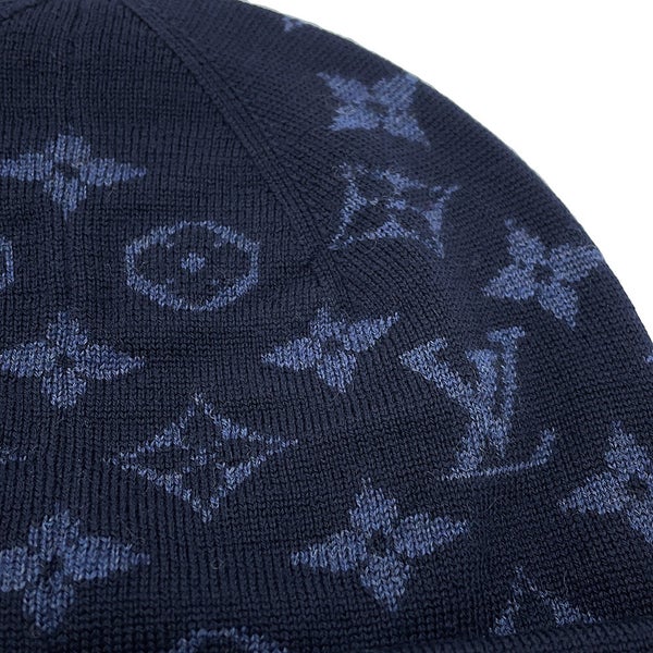 ルイヴィトン ニット帽 ボネ・LV バーシティ モノグラム ウール100% サイズS M77955 LOUIS VUITTON ヴィトン 帽子