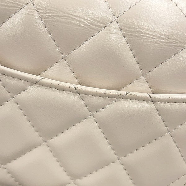 シャネル チェーンウォレット マトラッセ ココマーク ラムスキン AP4241 CHANEL 財布 白