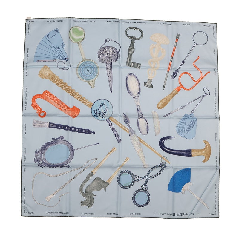 エルメス スカーフ カレ90 いつも一緒 Nous Sommes Inseparables HERMES 2024年秋冬