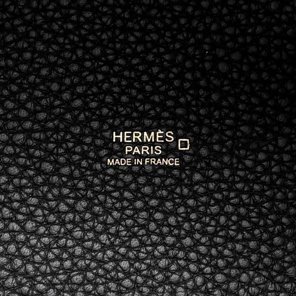 エルメス ハンドバッグ ピコタンロックPM タッチ ブラック/ゴールド金具 トリヨンクレマンス/アリゲーターマット Y刻印 黒