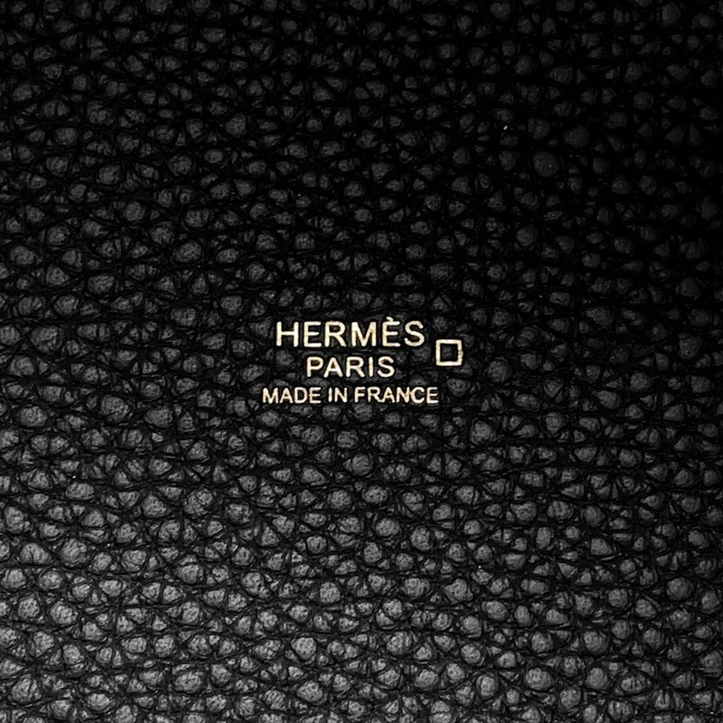 エルメス ハンドバッグ ピコタンロックPM タッチ ブラック/ゴールド金具 トリヨンクレマンス/アリゲーターマット Y刻印 黒