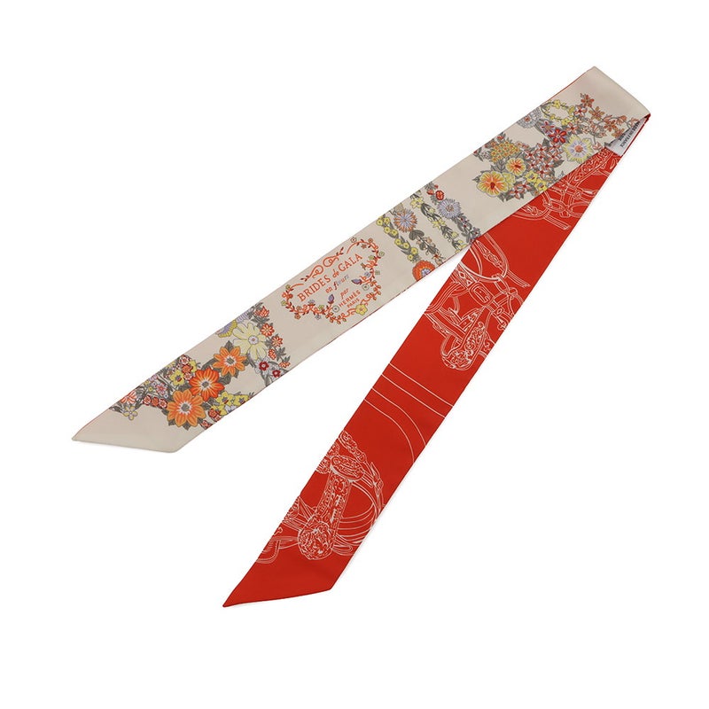 エルメス スカーフ ツイリー ブリッド・ドゥ・ガラ・アン・フルール&アイライナー Brides de Gala en fleurs HERMES シルク 2025年春夏